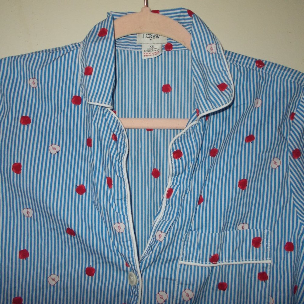 J. Crew Factory Pajama Top Multi Color Size Extra… - image 2